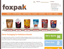 Tablet Screenshot of foxpak.com